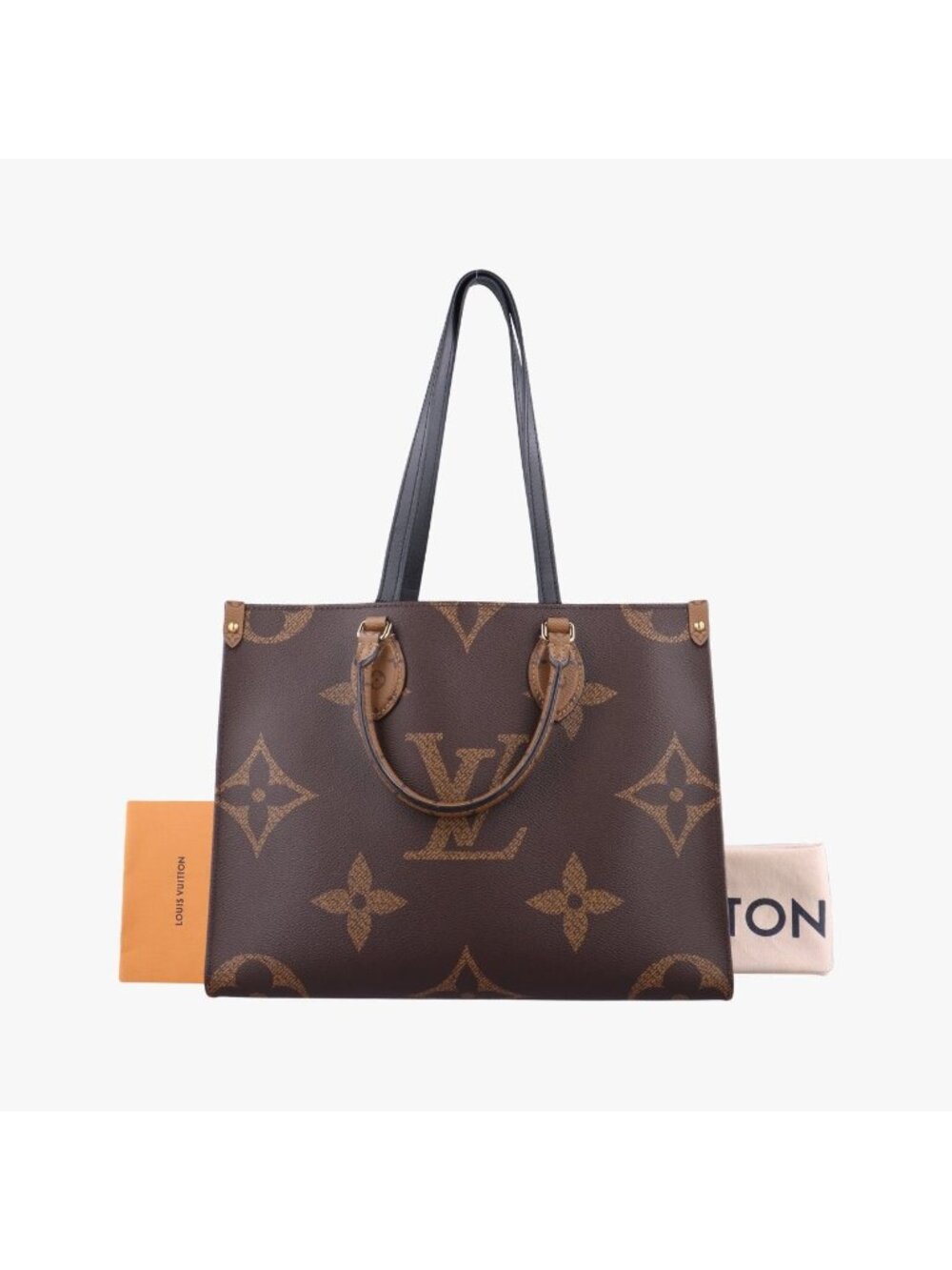 Louis Vuitton On The Go MM Monogram Brown Canvas Tote Bag